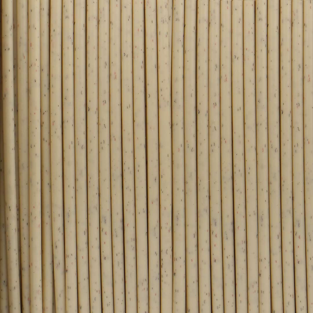 Macro detail of 3D printed sand texture showing high-quality grain