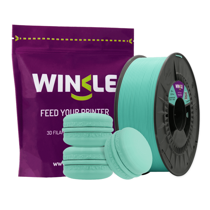 Winkle Turquoise Blue Pastel PLA 1.75mm 1kg filament and sample