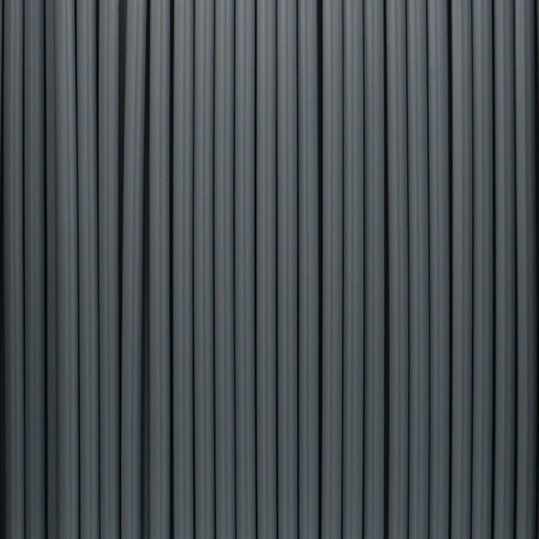 Macro view of Ash Gray HD PLA filament grain and consistency