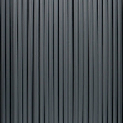 Macro view of Ash Gray HD PLA filament grain and consistency