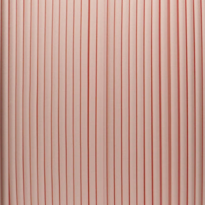 High detail macro shot of Cotton Candy Pink Pastel PLA extrusion