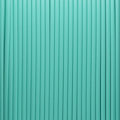 Macro detail of Turquoise Blue Pastel PLA filament 1.75mm