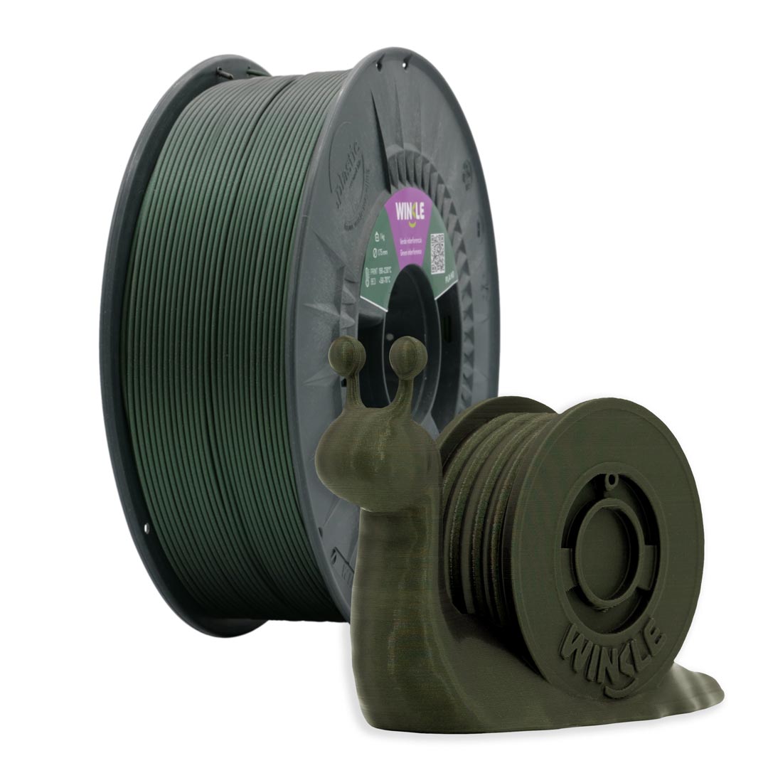 Emerald Green deep metallic 3D printer filament 1.75mm Winkle HD