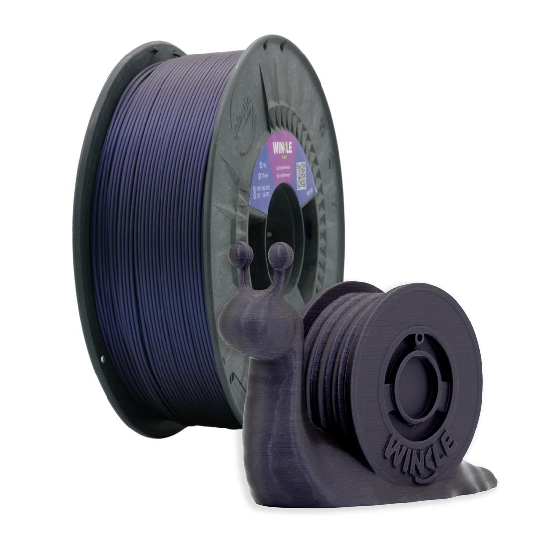 Galaxy Blue shimmering 3D printing filament 1.75mm 1kg Winkle