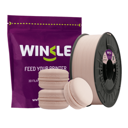 Winkle Cotton Candy Pink Pastel PLA 1.75mm filament bundle