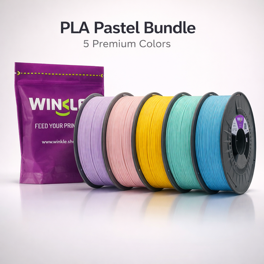 Winkle Pastel HD PLA Filament Bundle (5x1kg) – 1.75mm
