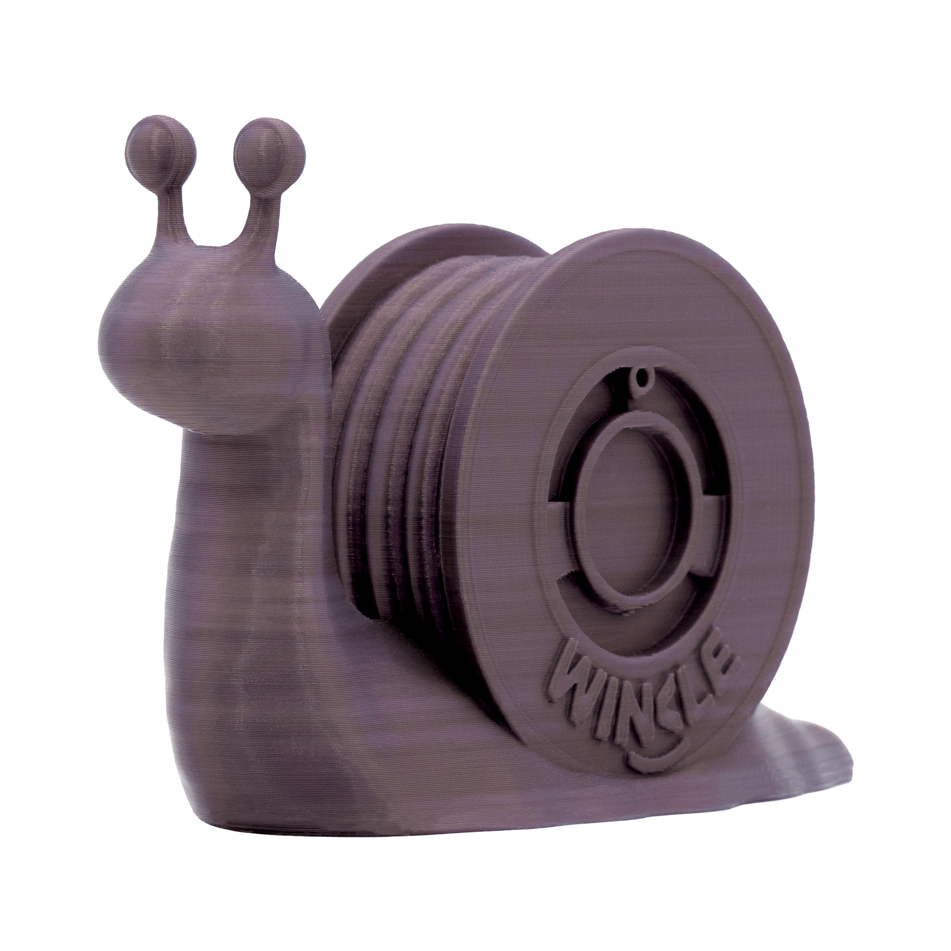 3D printed mascot showing pearly Agate Violet interference effect