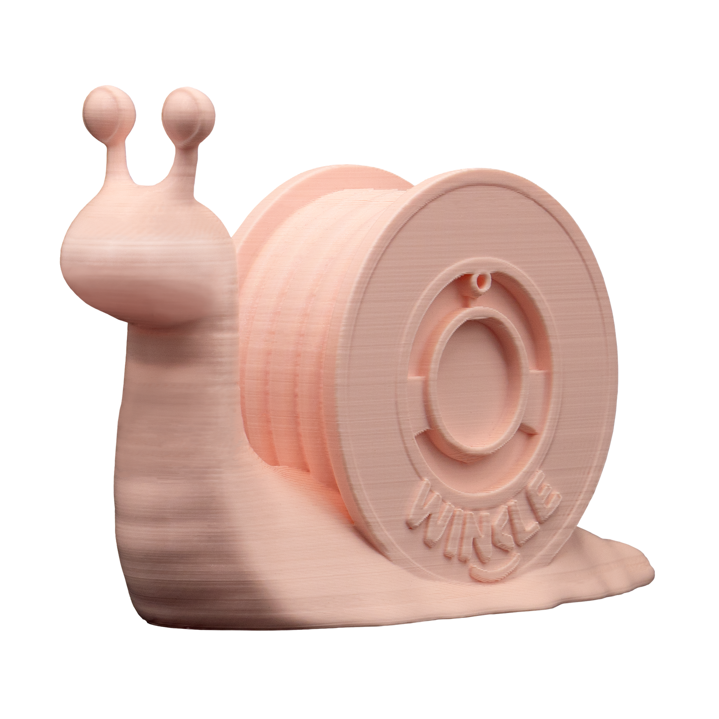 3D printed decorative piece in Winkle Cotton Candy Pink Pastel PLA