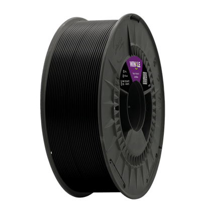Jet Black PETG 3D printing filament 1.75mm high-durability material
