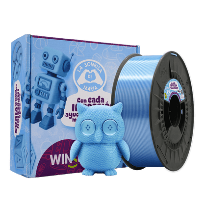 Winkle Silk PLA 1.75mm 1kg spool bundle with high-gloss sample print